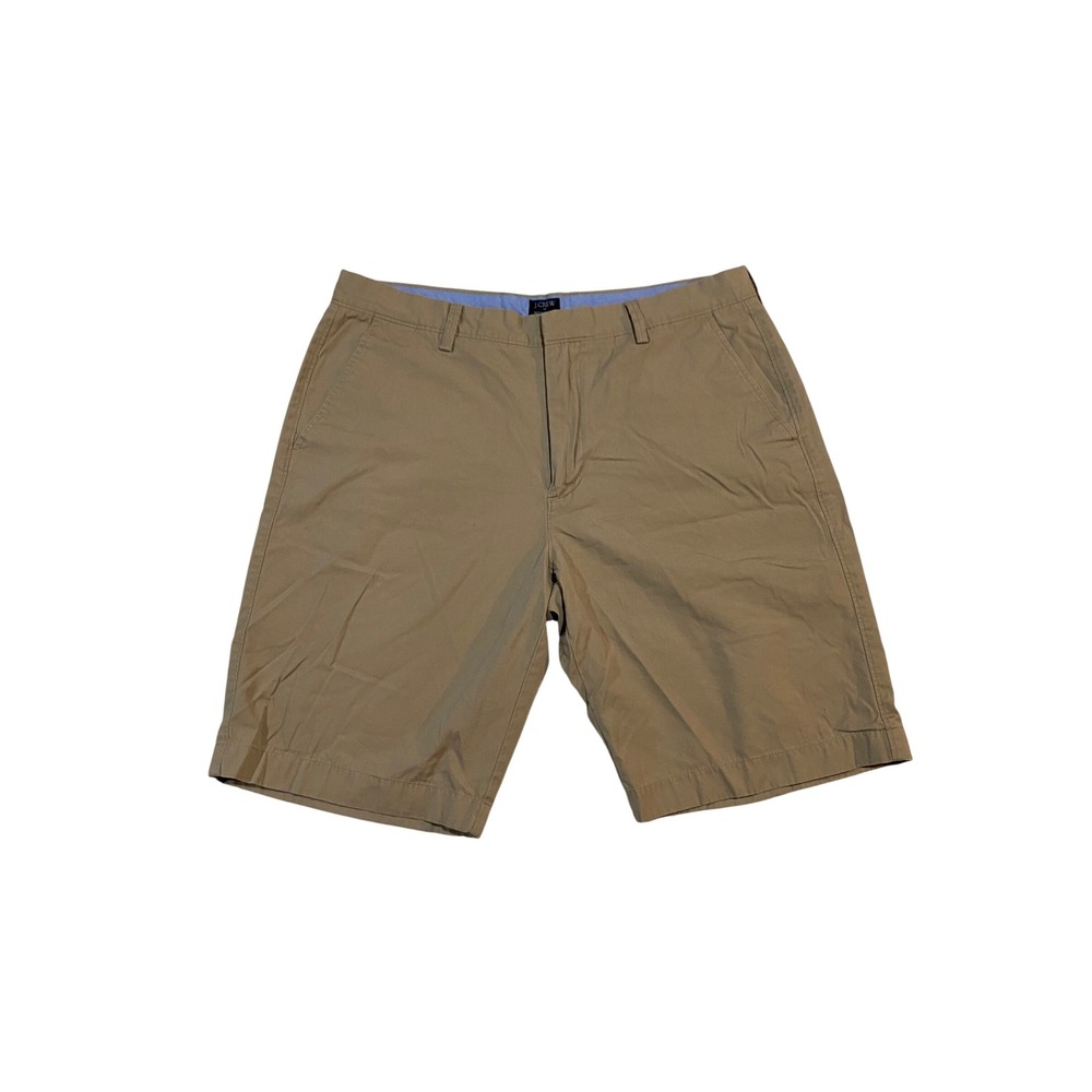 J.Crew Rivington Mens Khaki Tan Cotton Chino Shorts 36W 14054